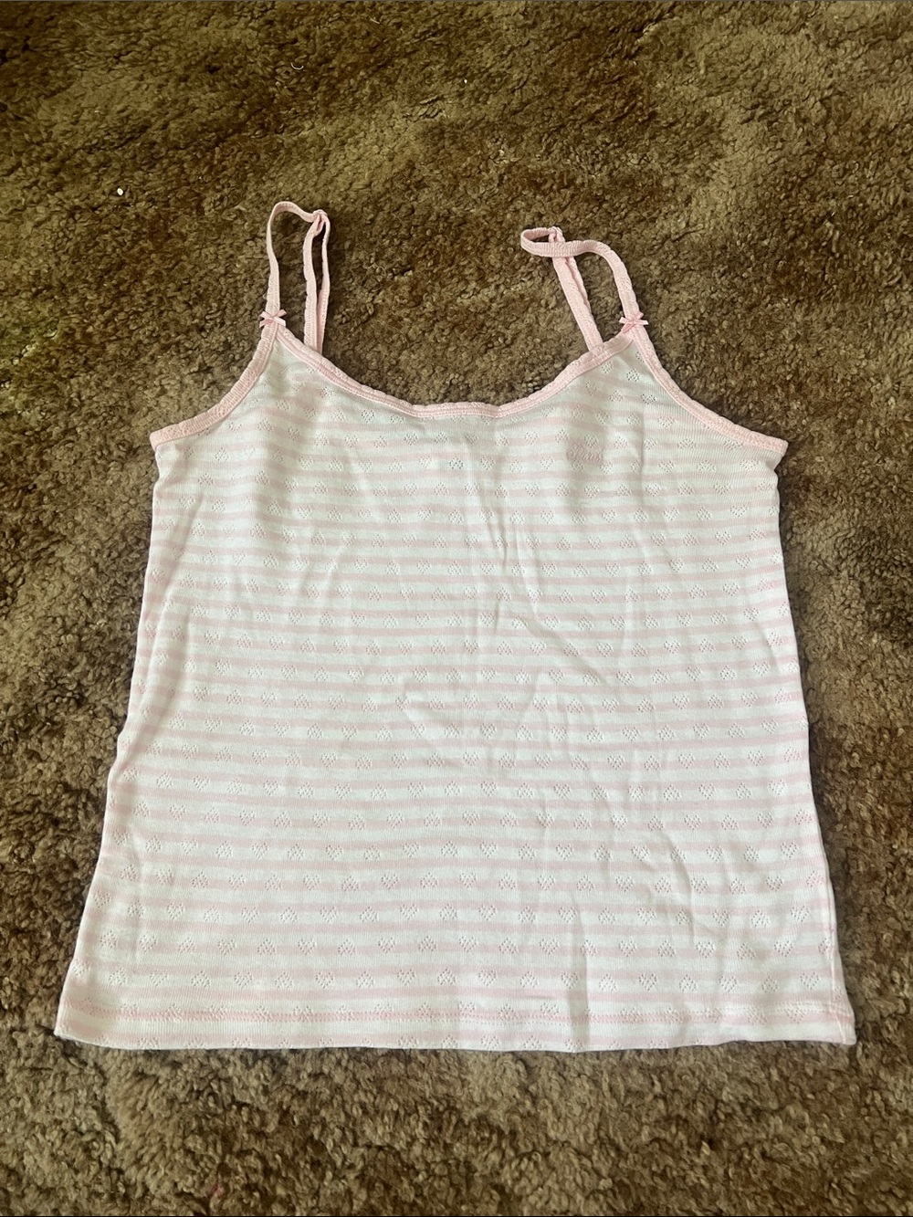 Victoria Secret Pink Striped Camisole Tank Top